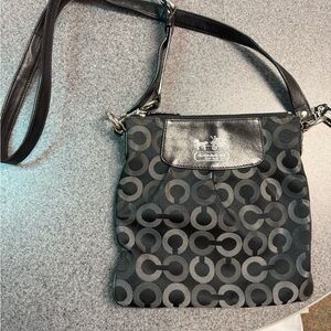 Coach Black Crossbody Bag with Signature Design